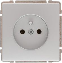 KOS Gniazdo pojedyncze KOS66 uziemienie przesłona 16A 250V akuminium (664034)