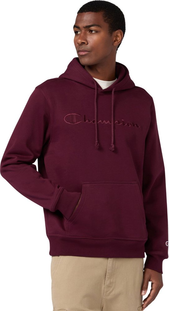 Champion Bluza męska Hooded Sweatshirt bordowa 220271 RS522 L