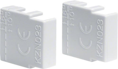 Hager Osłony końcowe do szyn grzebieniowych, kołkowych i widełkowych 3P 10mm2 / 2P 16mm2 (KZN023)