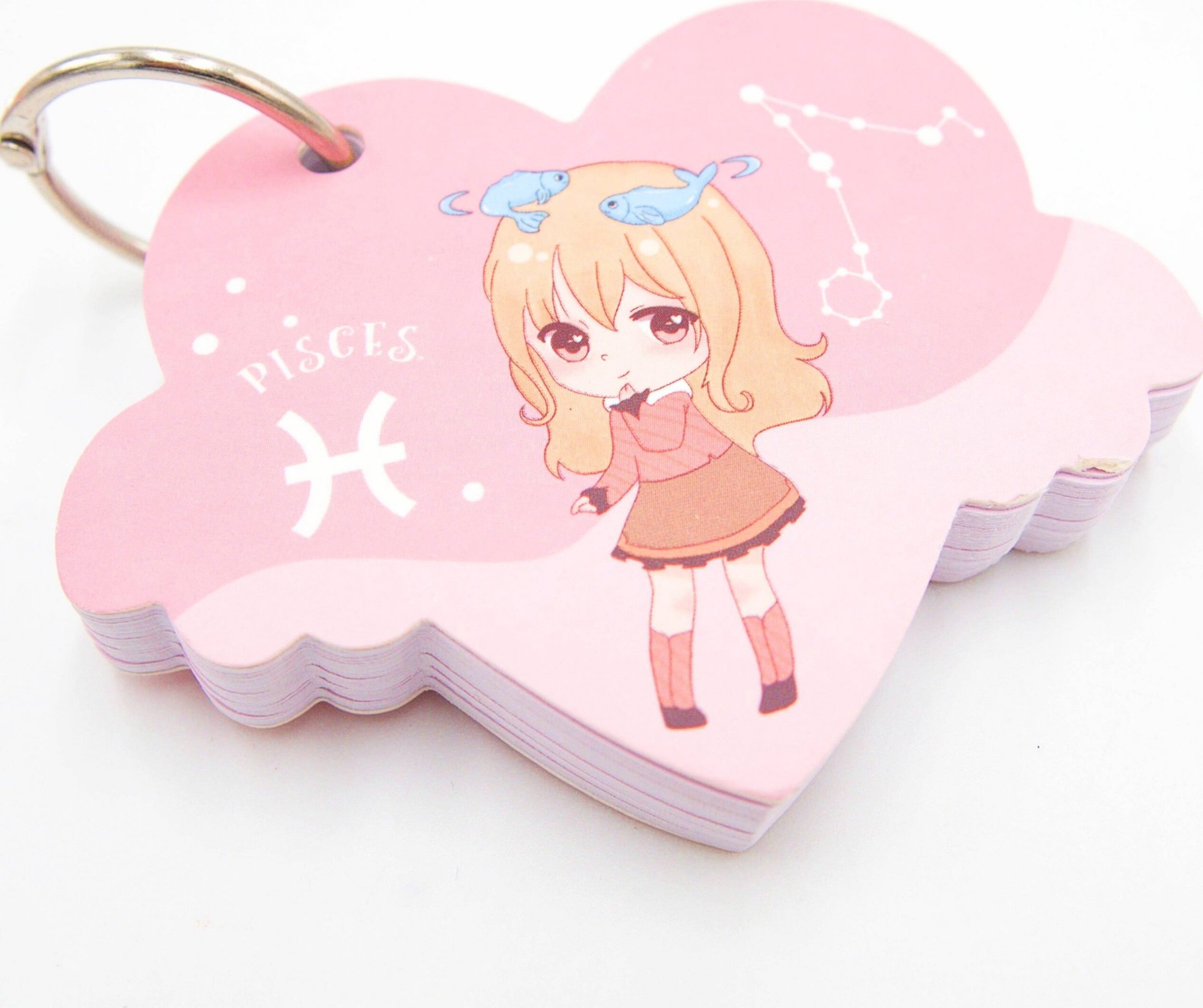 myHomelife Mini notes notesik na breloku znak zodiaku RYBY