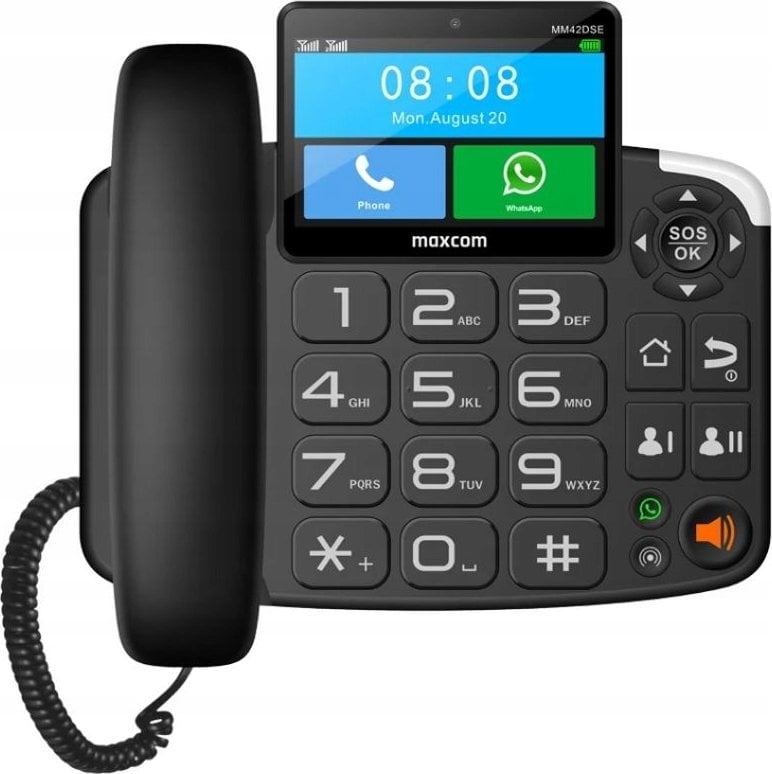 Telefon stacjonarny Maxcom MM42D SE Czarny