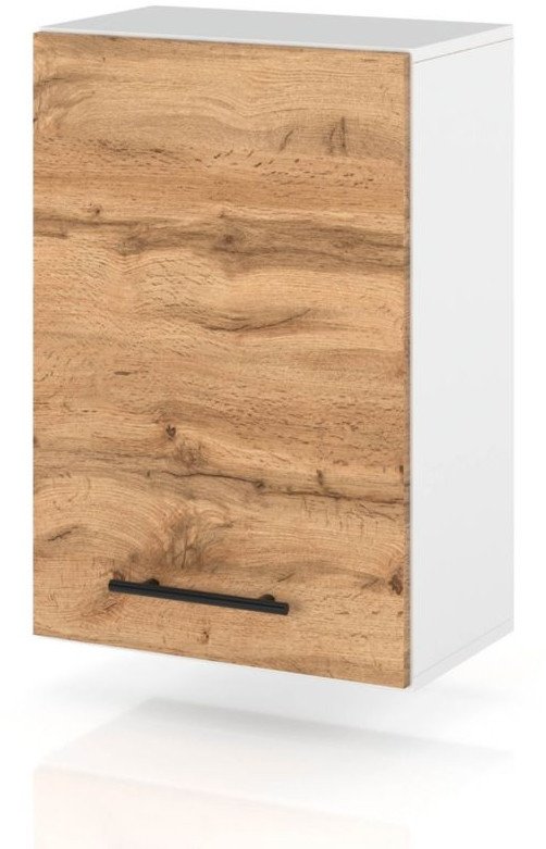 szafka kuchenna wisząca modułowa drewniana z uchwytami 45cm spremium sonoma