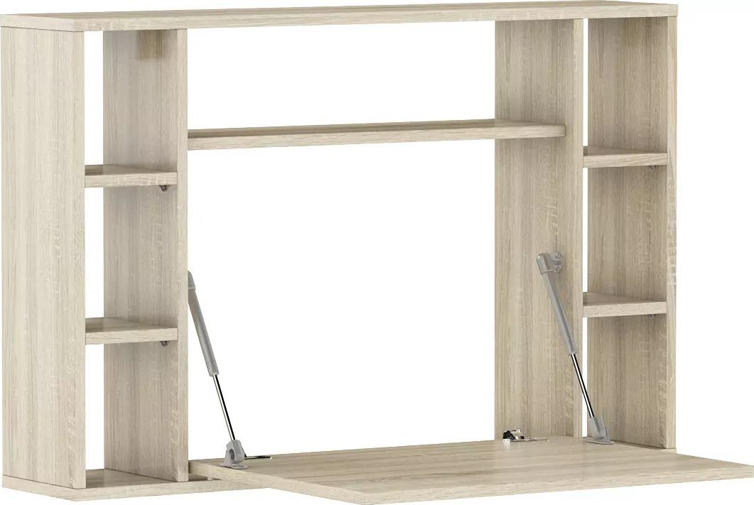 Elior Biurko rozkładane ścienne sonoma jasna - Ibis