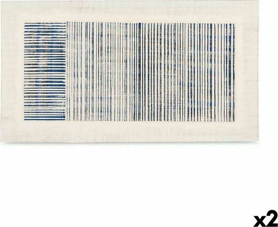 Gift Decor Płótno Paski Z reliefem (110 x 60 x 2,5 cm) (2 Sztuk)