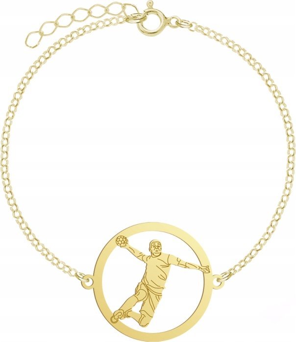 Radziszewska Jewellery Pozłacana Bransoletka Piłka ręczna GRAWER GRATIS