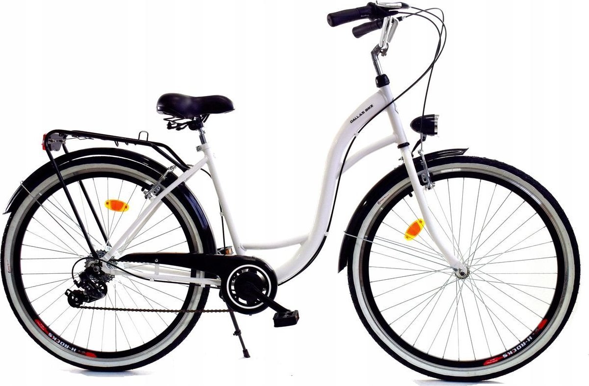 Dallas Bike Rower Dallas City 26" 7spd - biały z czarnym