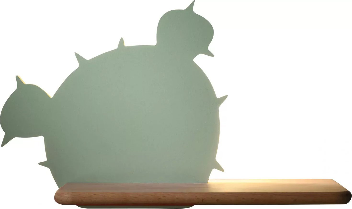 Kinkiet Lumes Zielony lampka nocna dla chłopca w kształcie kaktusa - K050-Cacti