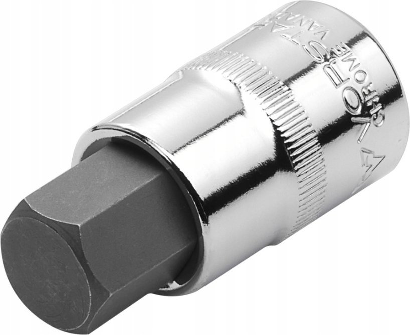 Klucz nasadowy 1/2 z bitem HEX 10x55mm CrV STEEL S2 STEEL QUALITAT