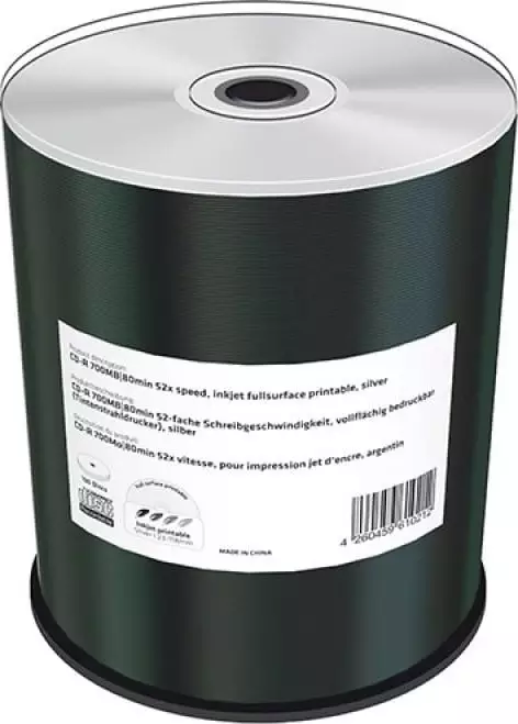 MediaRange Płyta CD-R MEDIARANGE, 700MB, prędkość 52x, 100szt., do nadruku