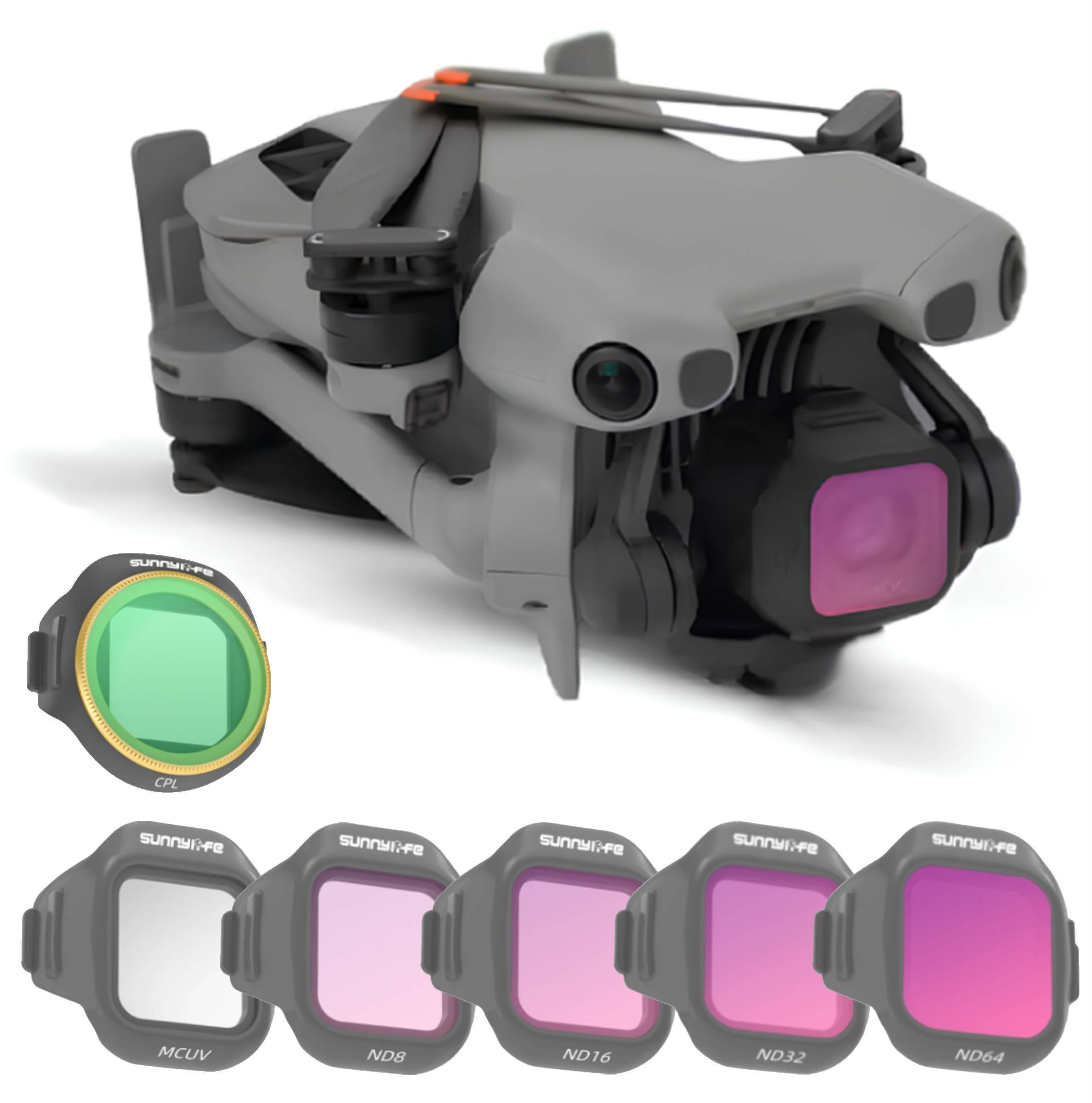 ZESTAW 6 FILTRÓW DO DRONA DJI MINI 5 PRO - CPL / MCUV / ND8 / ND16 / ND32 / ND64