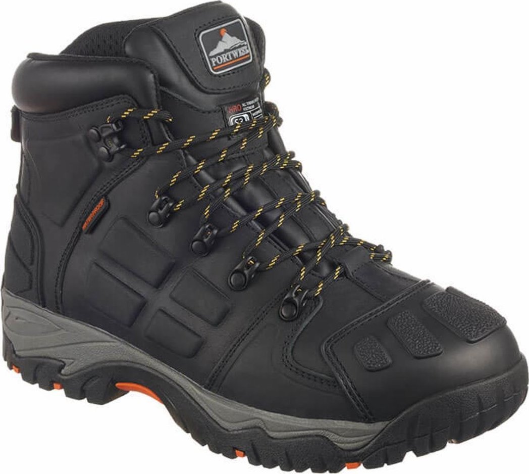 Portwest FT05 S3 WR CI HRO SRC - trzewik bezpieczny, Steelite Monsal, skóra bawola, podnosek, wodoodporna membrana, antystatyczny, - czarny 47