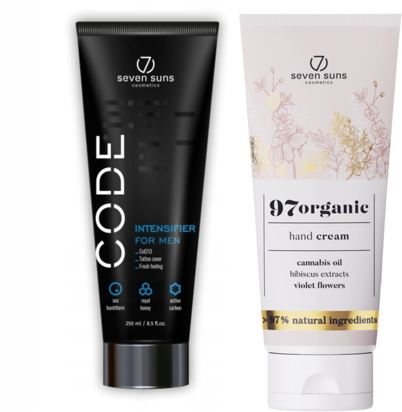 7suns Code Przyspieszacz Dla Mężczyzn 250ml + Krem Do Rąk 75ml Gratis