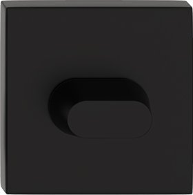 UN SZYLD DRZWIOWY KWADRAT WC CZARNY