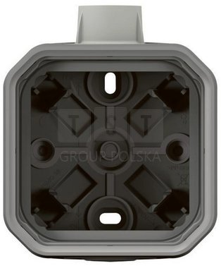 PLEXO55 underlag med M20 forskruning 2 modul grå