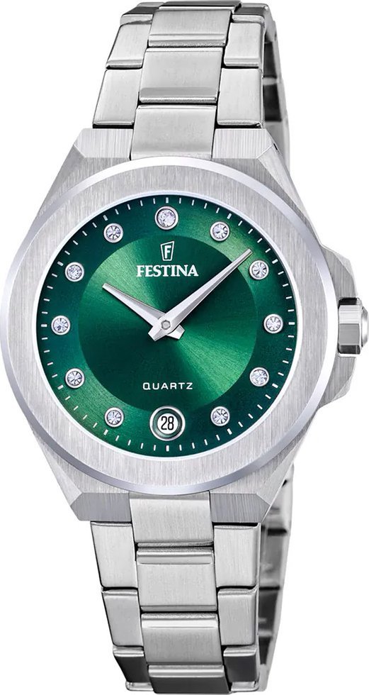 Zegarek damski Festina F20700-4 CYRKONIE srebrny