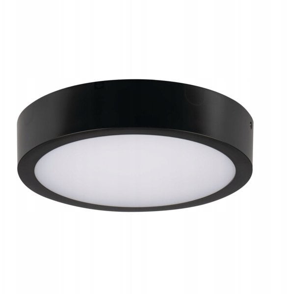 Plafon LED DABER 12-20W CCT B okrągła Ø30 max 2560lm barwa neutralna/ciepła IP66 IK10 II kl. czarny PZH 5 lat Gwar. 39026