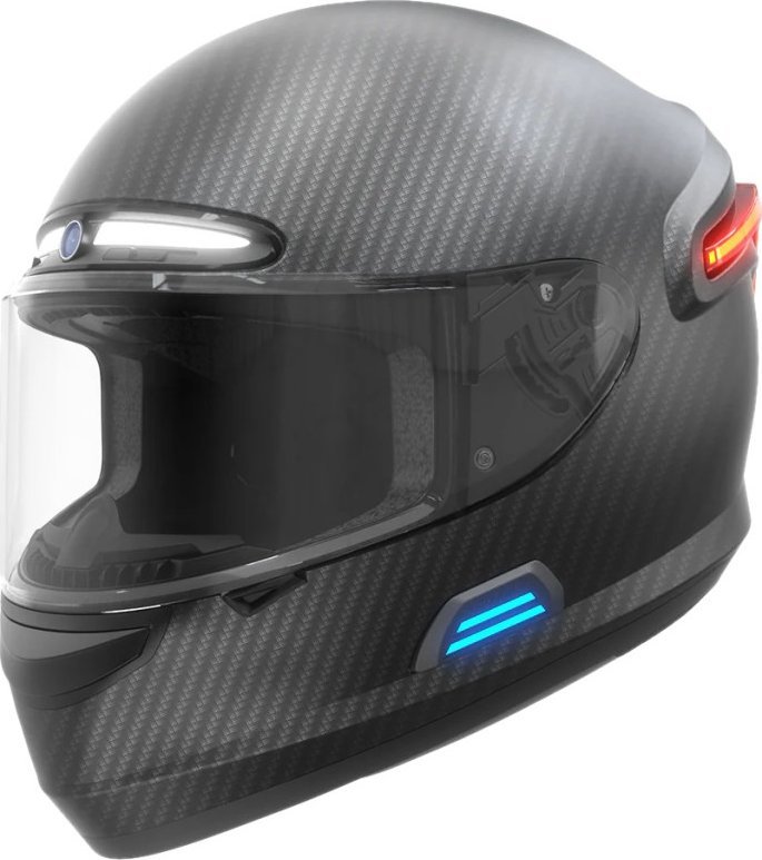 Livall Kask Motocyklowy Livall MC1 Pro Kamera 1080p BT/LED/SOS/PTT (MC1PRO-L-BLK)