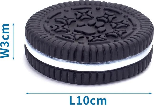 Nobleza Piszcząca winylowa zabawka w kształcie ciasteczka dla psa Piszcząca winylowa zabawka w kształcie ciasteczka dla psa