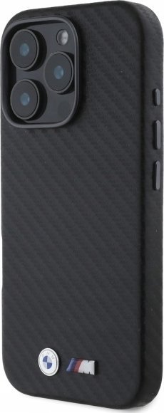 BMW BMHCP16X23PUFWC iPhone 16 Pro Max 6.9" black/black hardcase Carbon Wrapped Metal