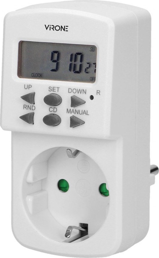 Orno Elektroniczny programator czasowy, MINI, 1800W, 8A, 10 programów, wersja Schuko