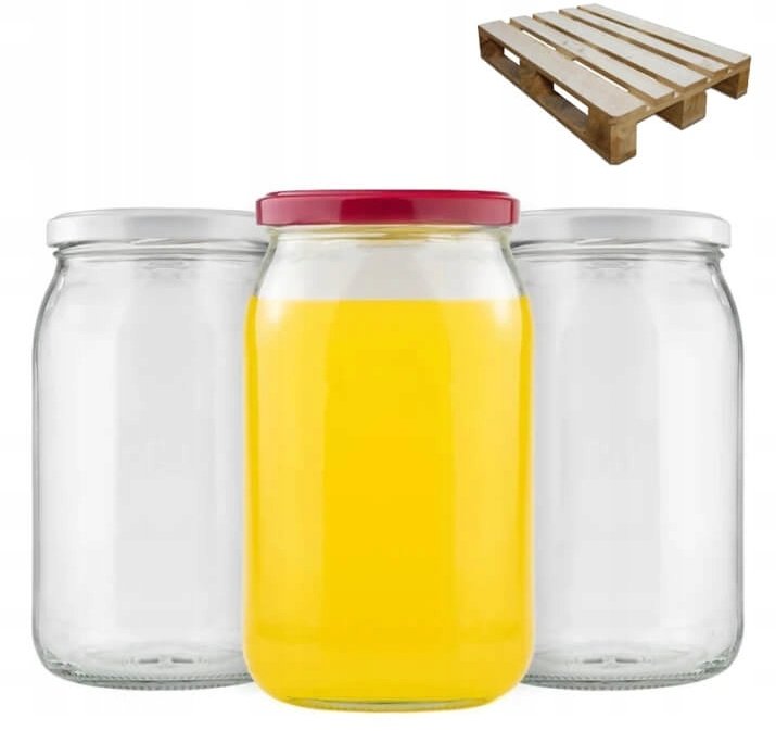 SŁOIK szklany 900ml 432szt-54 ZGRZEWKI półpaleta paleta słoiki na przetwory