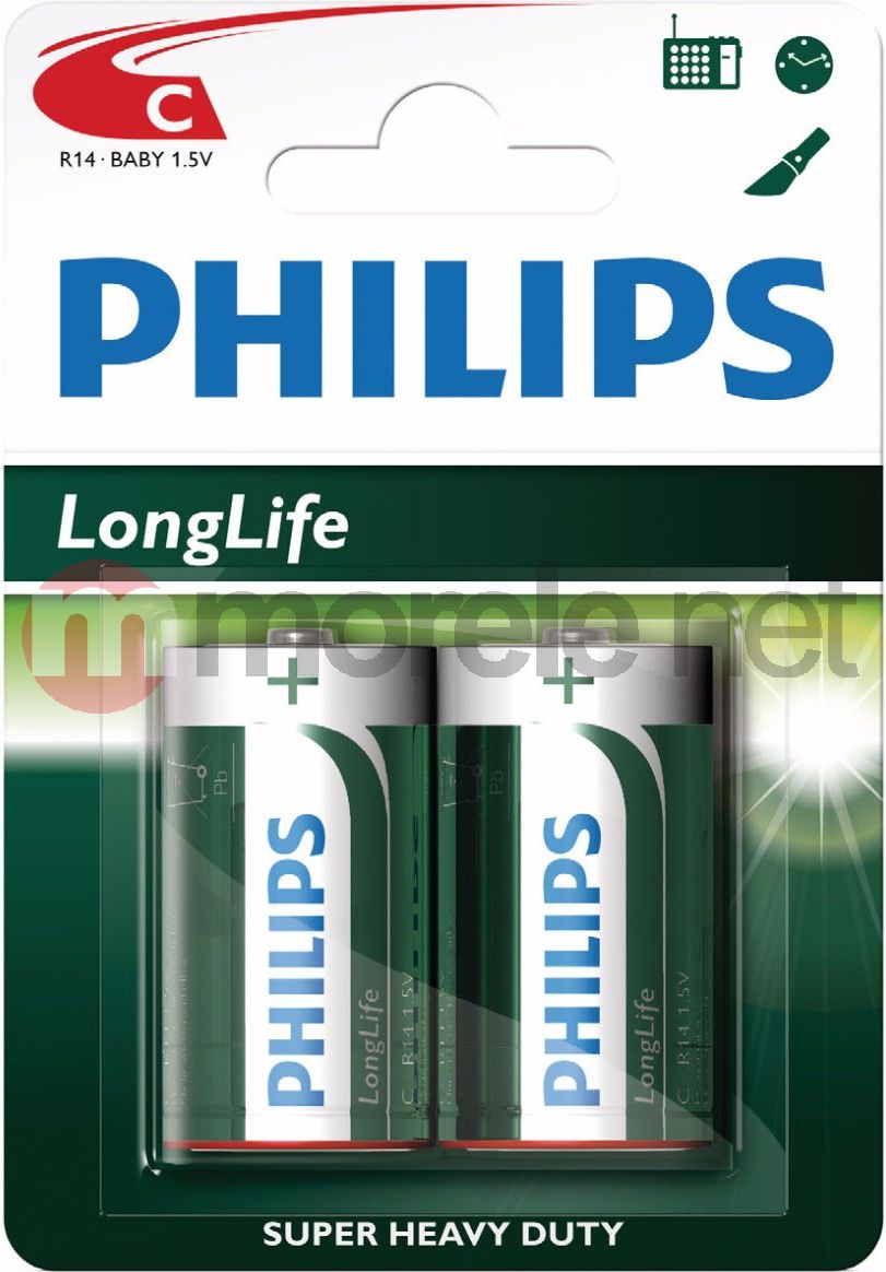 Philips Bateria LongLife C / R14 2 szt.