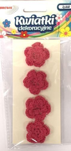 BREWIS Kwiatki 35mm K35-2 ciemny różowy Brewis