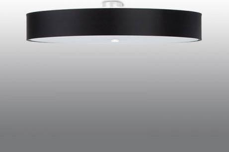 Lampa sufitowa Sollux LAMPA sufitowa SOL SL818 plafon OPRAWA materiałowa okrągła czarna