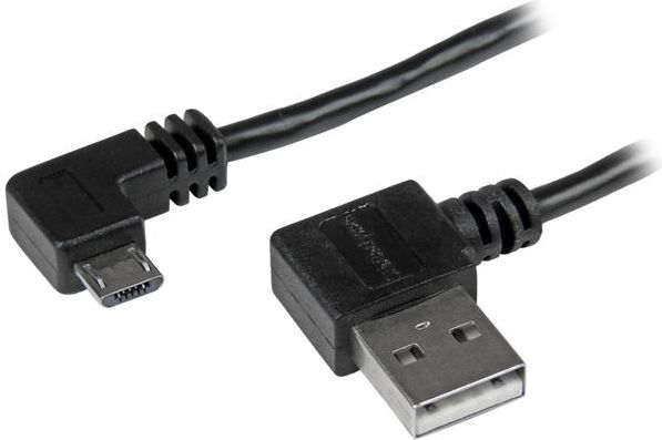 Kabel USB StarTech USB-A - microUSB 1 m Czarny (USB2AUB2RA1M)