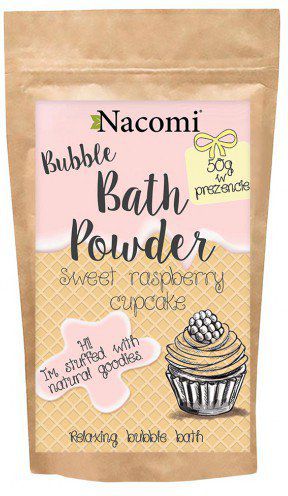 Nacomi Puder do kąpieli Słodka malinowa babeczka 100g