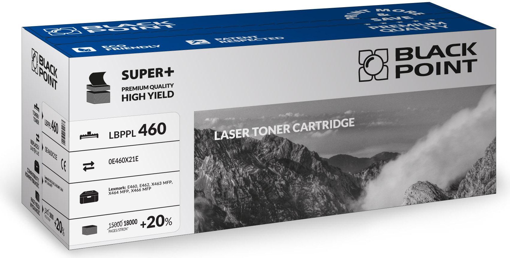 Toner Black Point LBPPL460 Black Zamiennik E460X11E (LBPPL460)