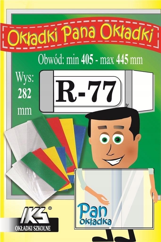 IKS Okładka książkowa reg.R-77 wys. 282mm x obw. 405mm - 445mm p25 IKS cena za 1szt