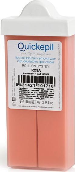 Quickepil QUICKEPIL WOSK DO DEPILACJI TWARZY WĄSKA ROLKA RÓŻA 110 G