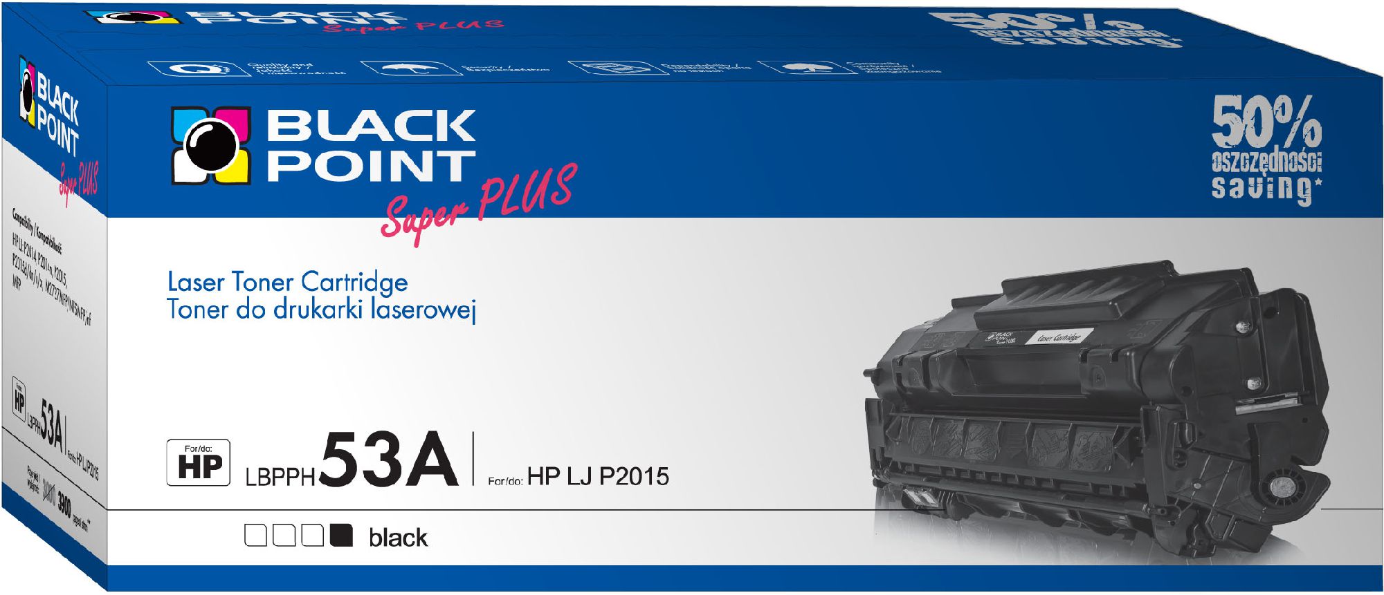 Toner Black Point LBPPH53A Black Zamiennik 53A (LBPPH53A)