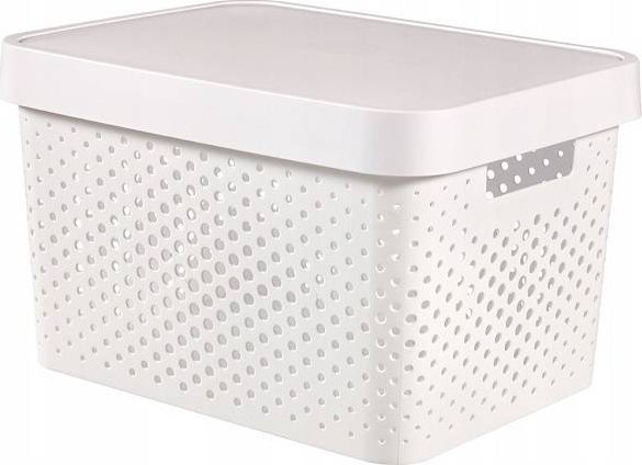 Curver Pojemnik ażurowy Curver INFINITY 17L Biały z przykrywką