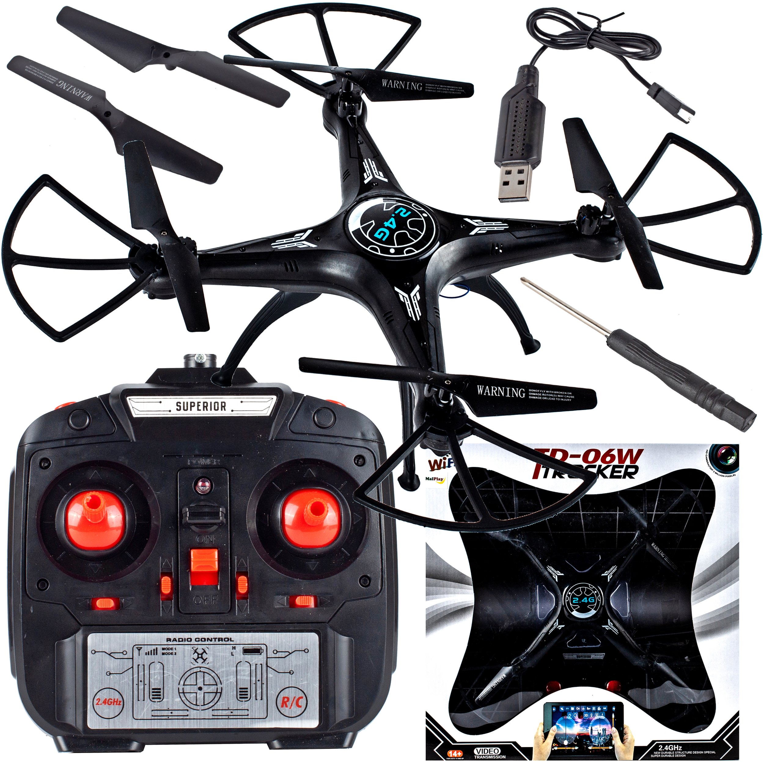 Dron z Kamerą Wi-Fi TD-06WF 0.3Mpx Podgląd na żywo