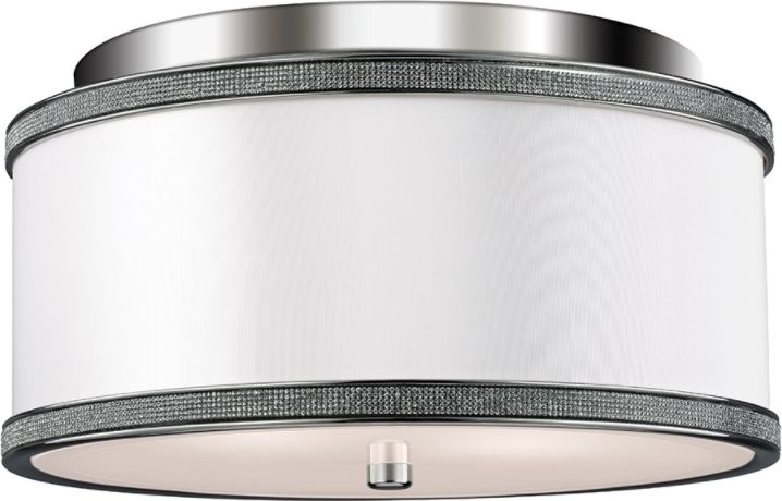 Lampa sufitowa Elstead Lampa sufitowa satyna do salonu Elstead Pave FE-PAVE-F-S