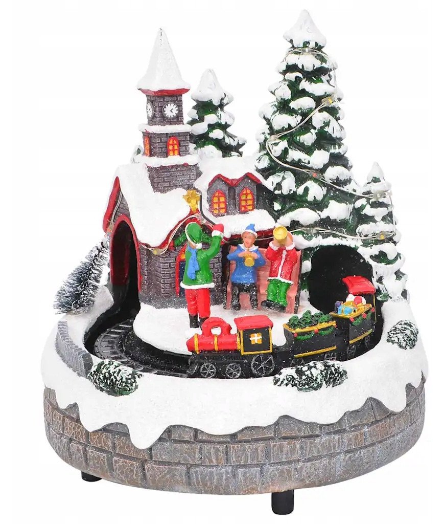 vidaXL Świąteczna Dekoracja na Stół Wielokolorowe 16 x 16 x 19 cm