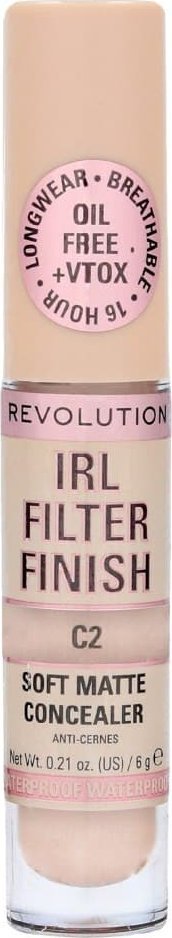 MAKE UP REVOLUTION Makeup Revolution IRL Filter Finish Korektor w płynie C2 6g