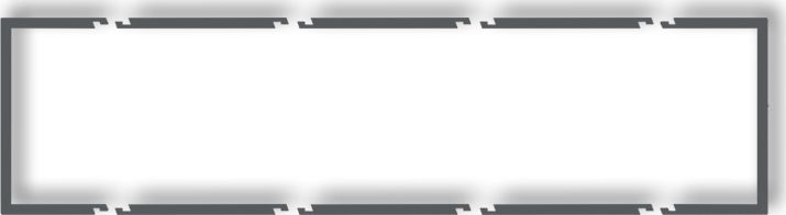 Karlik Ramka wypełniająca poczwórna serii Deco grafitowy mat (28DRW-4)