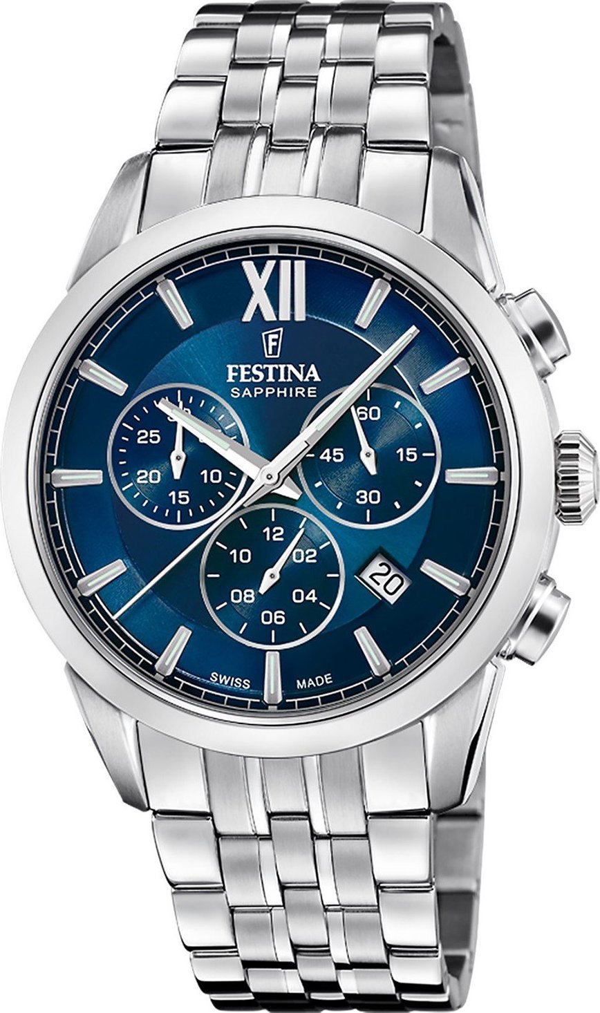 Zegarek Festina Zegarek męski Festina F20040-2 srebrny