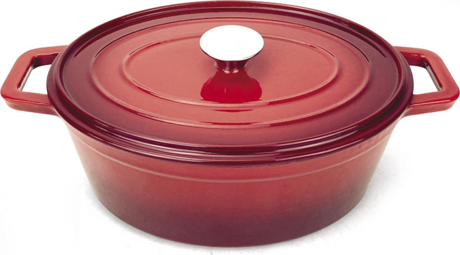 Hendi Garnek żeliwny emaliowany 3.4 l czerwony - Hendi 626832 Garnek żeliwny emaliowany 3.4 l czerwony - Hendi 626832