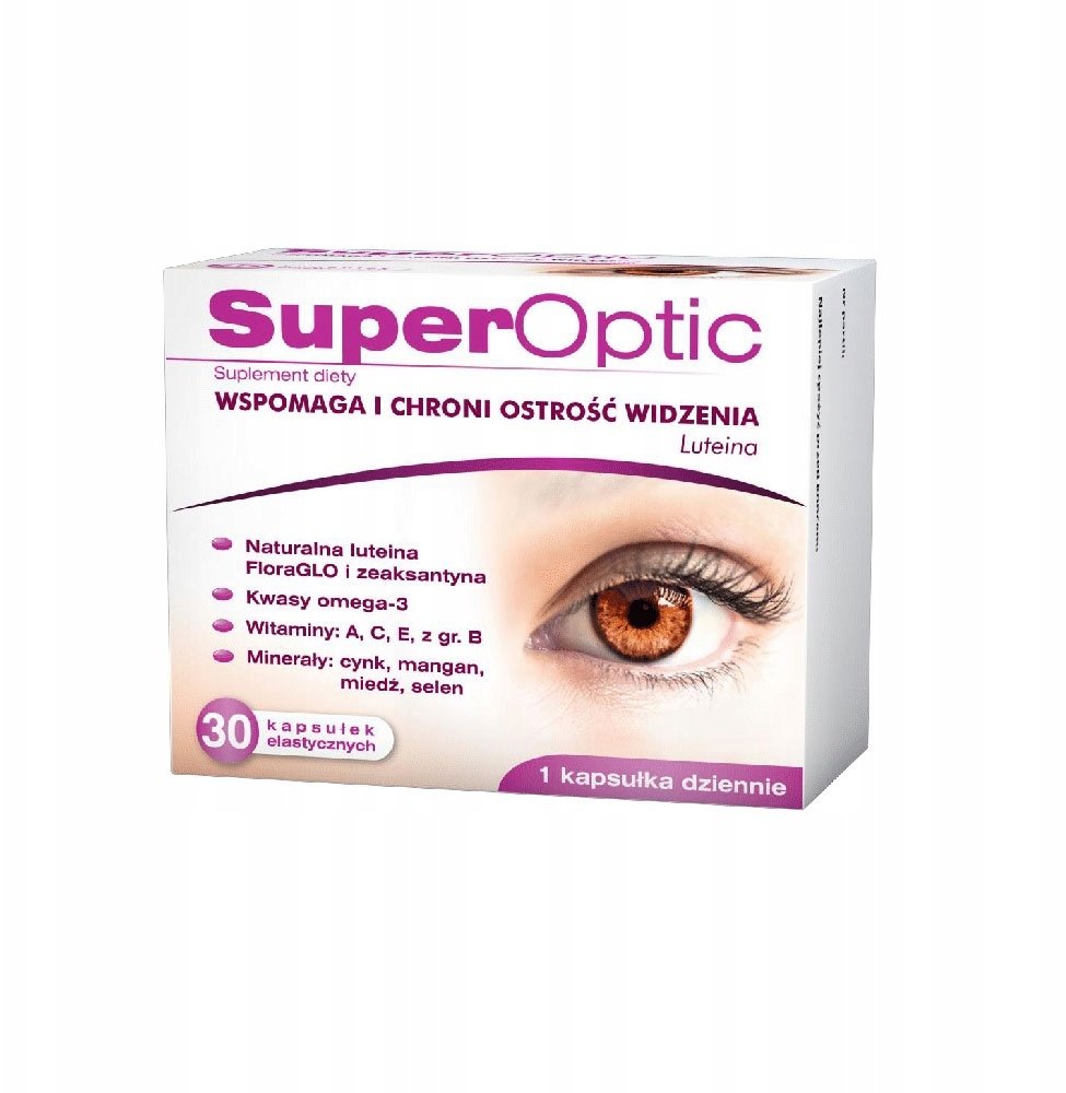 SUPEROPTIC_suplement diety ze składnikami wspierającymi prawidłowe widzenie 30 kapsułek