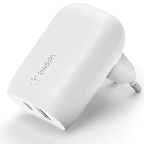 Ładowarka Belkin WCB007vfWH 1x USB-A 1x USB-C (WCB007VFWH)