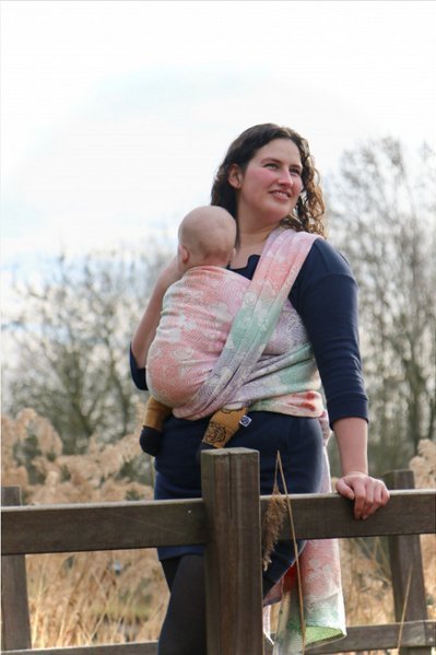 Yaro Slings Chusta tkana Yaro Woodland Duo Macarons Rainbow Tencel 4 (3.6 m.)