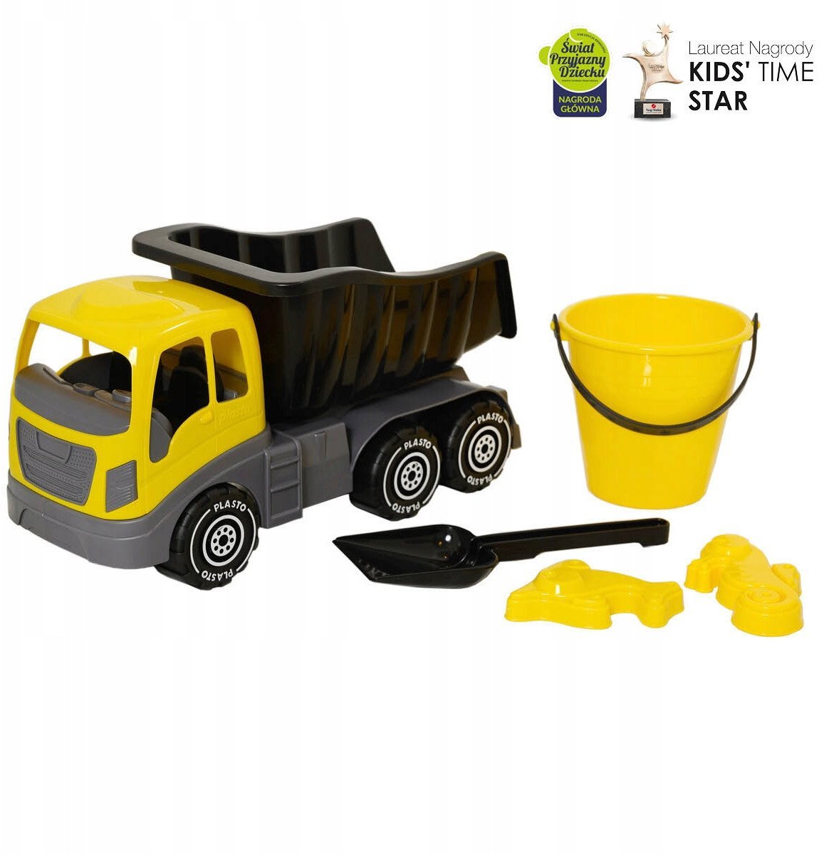 PLASTO Duża wywrotka 40cm z akcesoriami do piasku, 5 elementów PLA1513