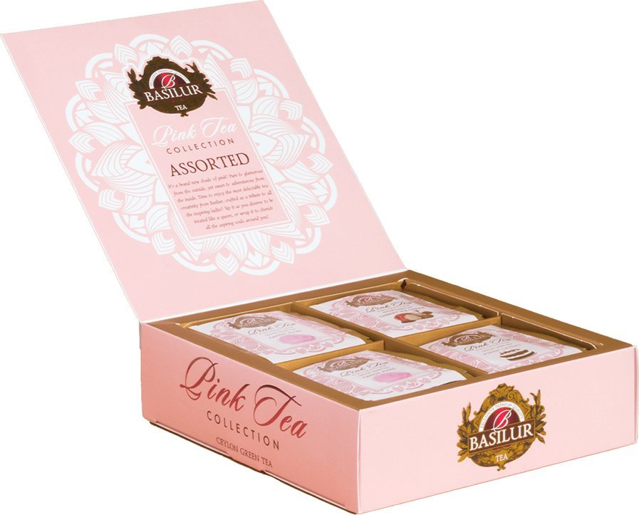 Basilur Basilur PINK TEA COLLECTION zestaw herbat 4 SMAKI na PREZENT - 40 szt.