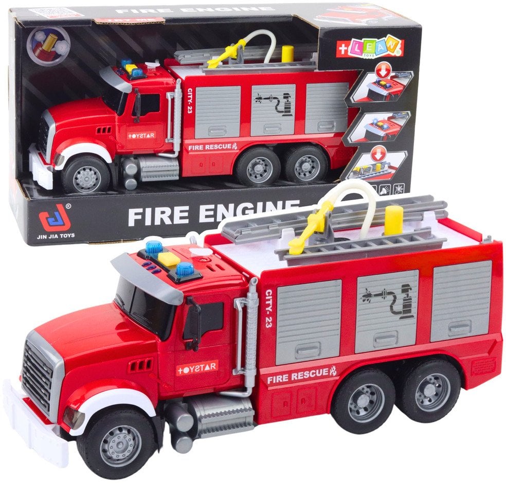 Wóz Straż Pożarna Woda światła Dźwięki Czerwony 1:14