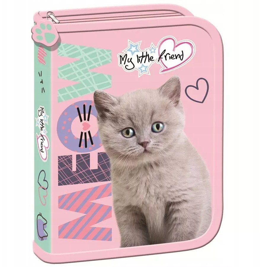 Piórnik dwuklapkowy bez wyposażenia My Little Friend Fluffy Kitty