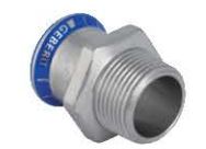 Geberit Złączka Mapress Edelstahl przejściowa 54mm 2" 31711